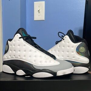 Air Jordan 13 Retro White Black Sneakers
